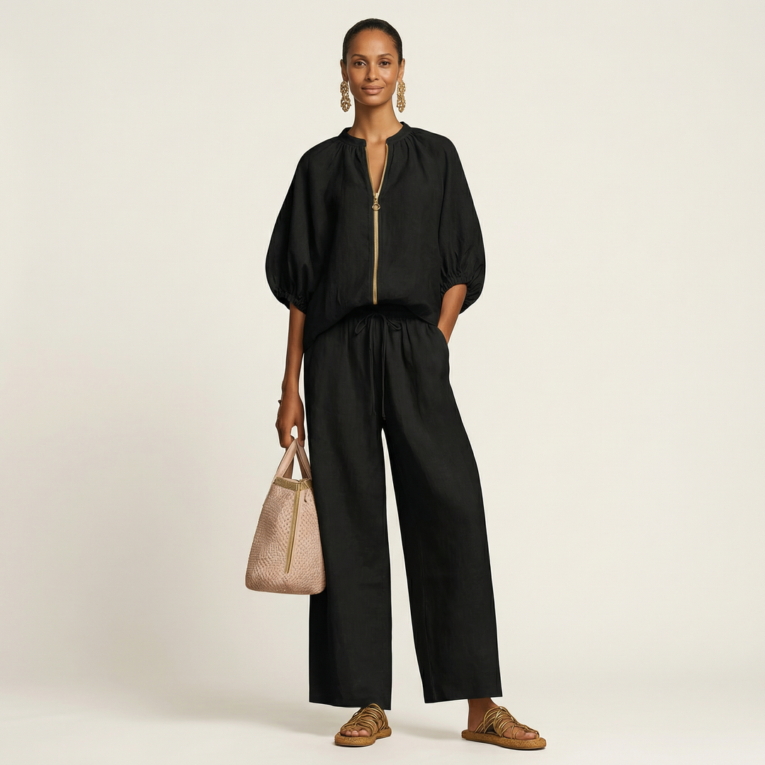 Marlowe | Zipper-Front Manica a Palloncino Completo
