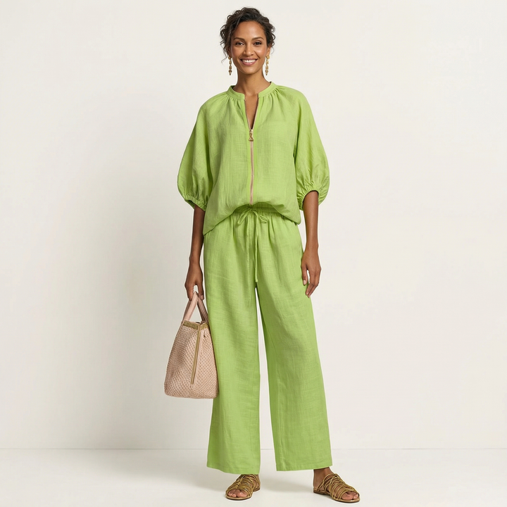 Marlowe | Zipper-Front Manica a Palloncino Completo