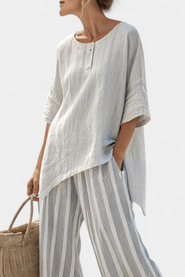 Talvora | Asymmetrical Camicetta & Pantaloni