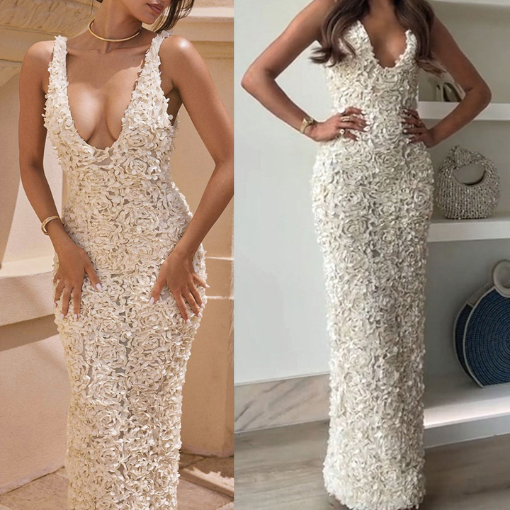 Vivienne | Pizzo Sheath Ceremony Midi Abito