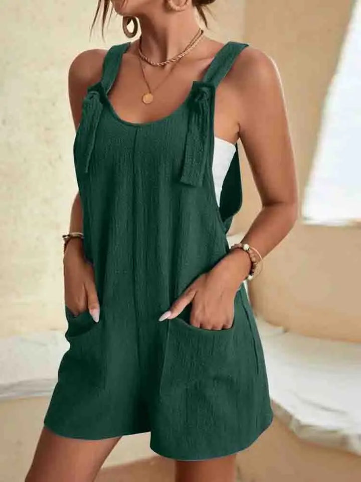 Nessa | Easy Cotone Playsuit with Pockets