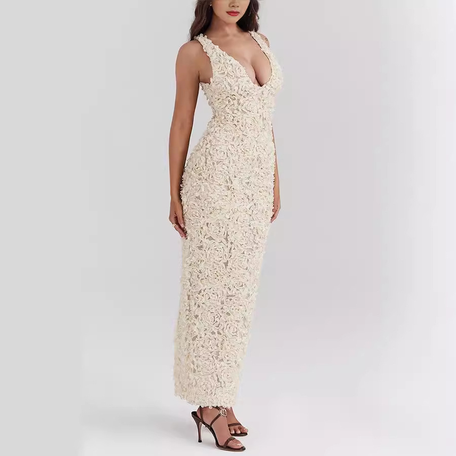 Vivienne | Pizzo Sheath Ceremony Midi Abito