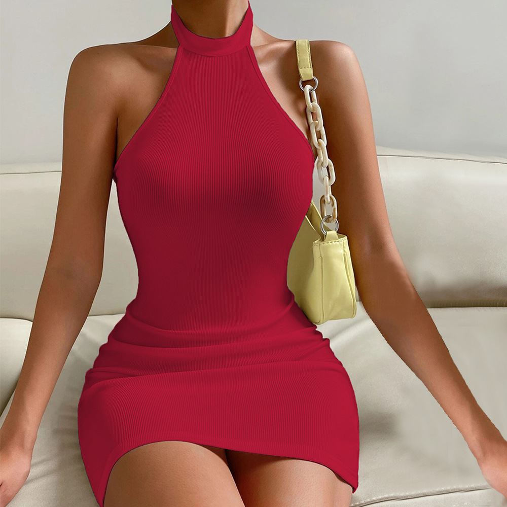 Valentina | Contrast Nero and Bianco American Neckline Midi Abito