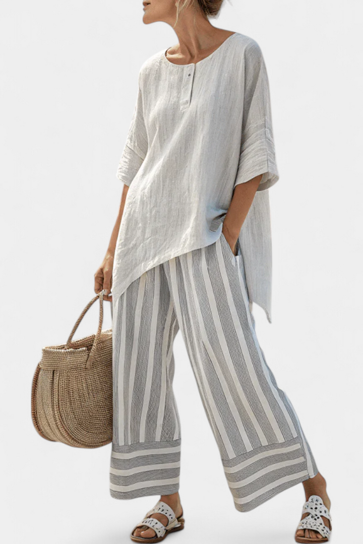 Talvora | Asymmetrical Camicetta & Pantaloni