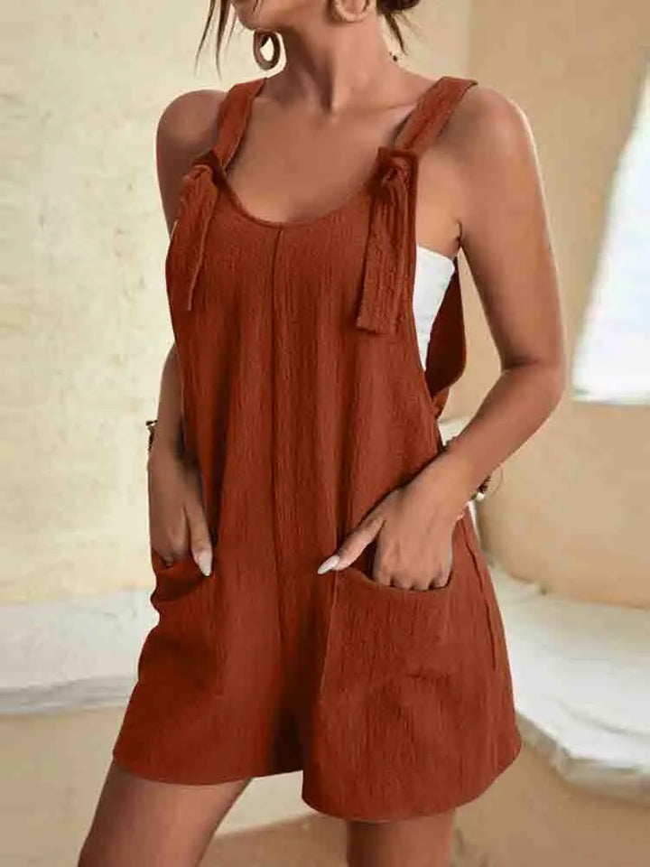 Nessa | Easy Cotone Playsuit with Pockets