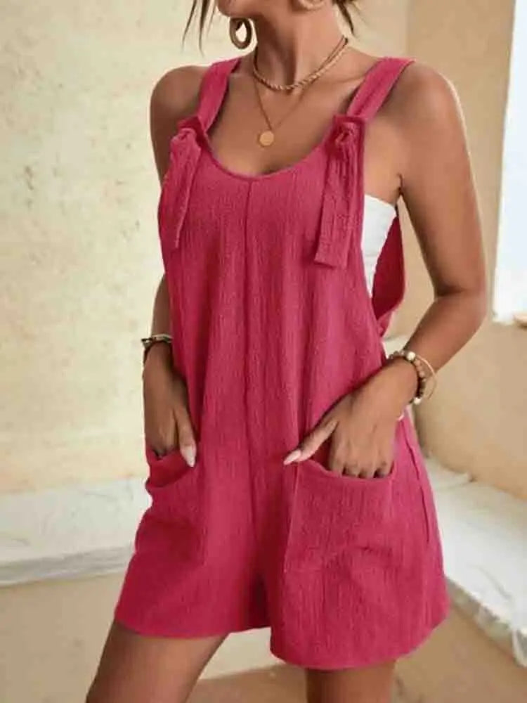 Nessa | Easy Cotone Playsuit with Pockets