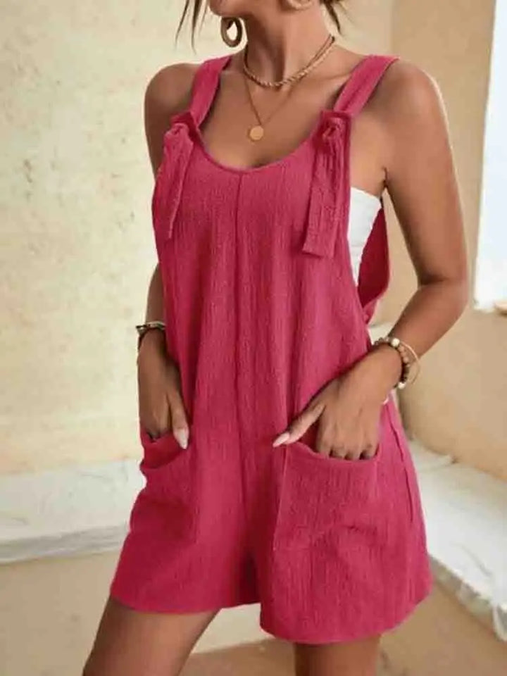 Nessa | Easy Cotone Playsuit with Pockets