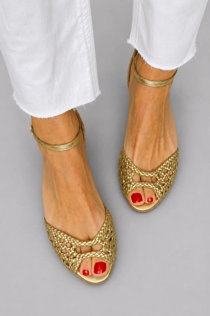 Bubs | Semplice Braided Oro Estate Sandali