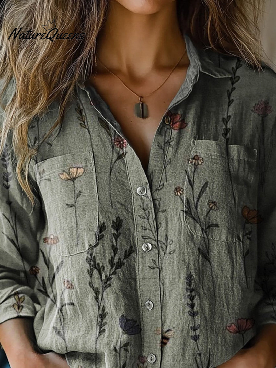 Deepdale | Primavera Floreale Cotone Camicia