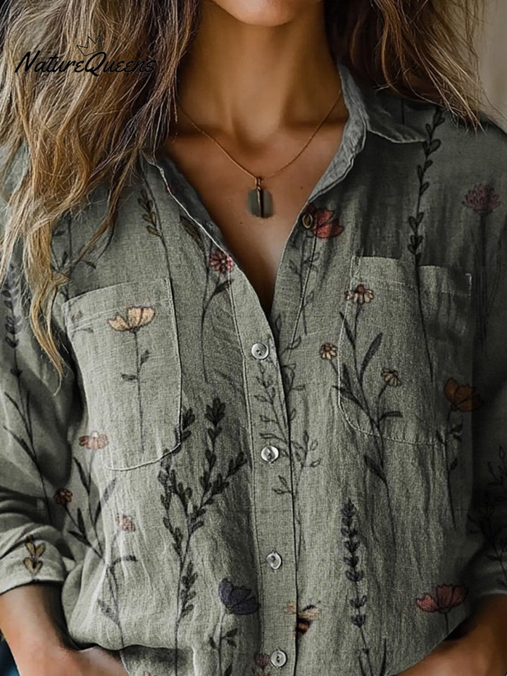 Deepdale | Primavera Floreale Cotone Camicia