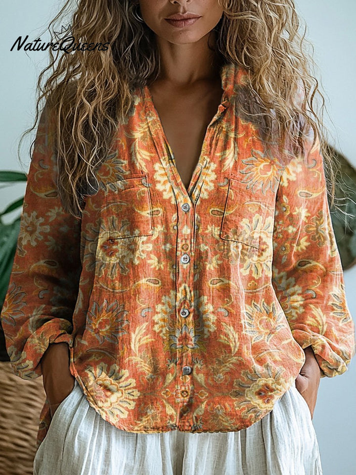Ambleside | Floreale Stampa Cotone Camicia