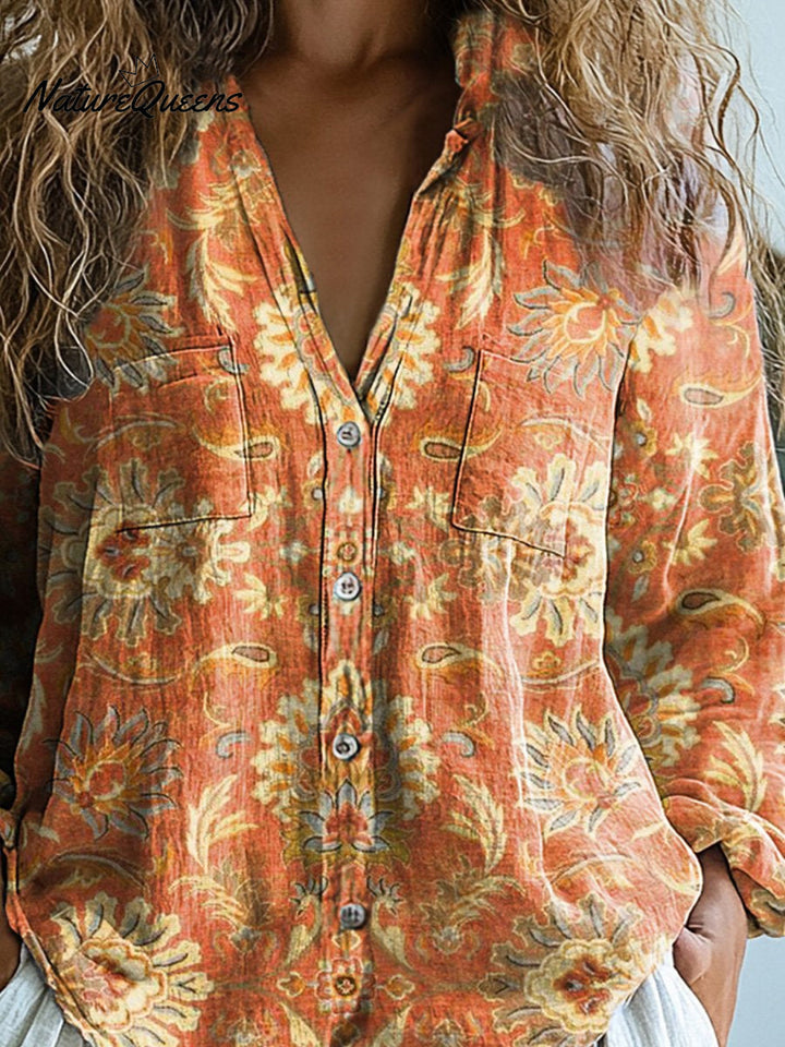Ambleside | Floreale Stampa Cotone Camicia