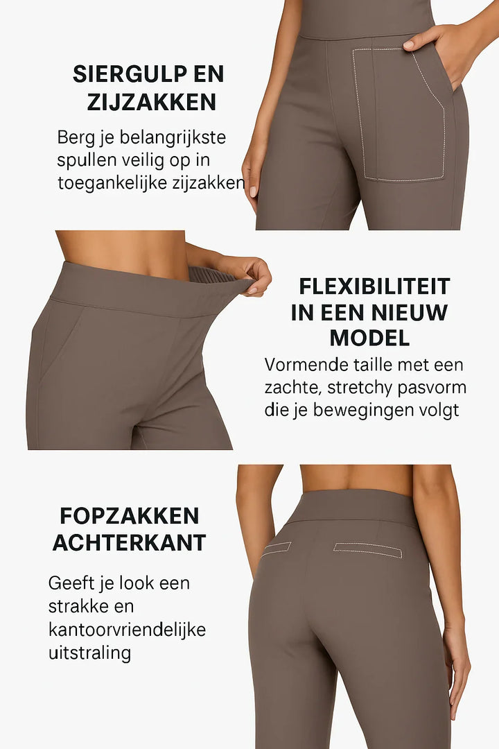 Roxie | Rilassato Elastic Waist Comfort Pantaloni for Women