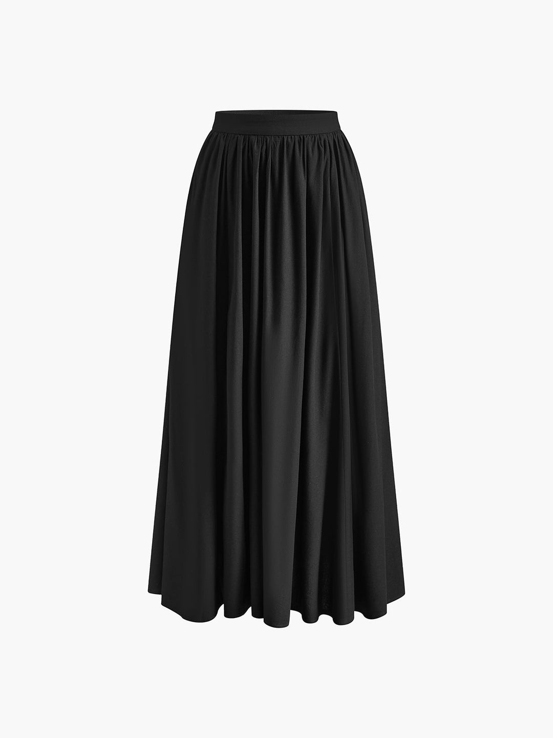 Edwina | Elegante High Waist Pleated Maxi Gonna