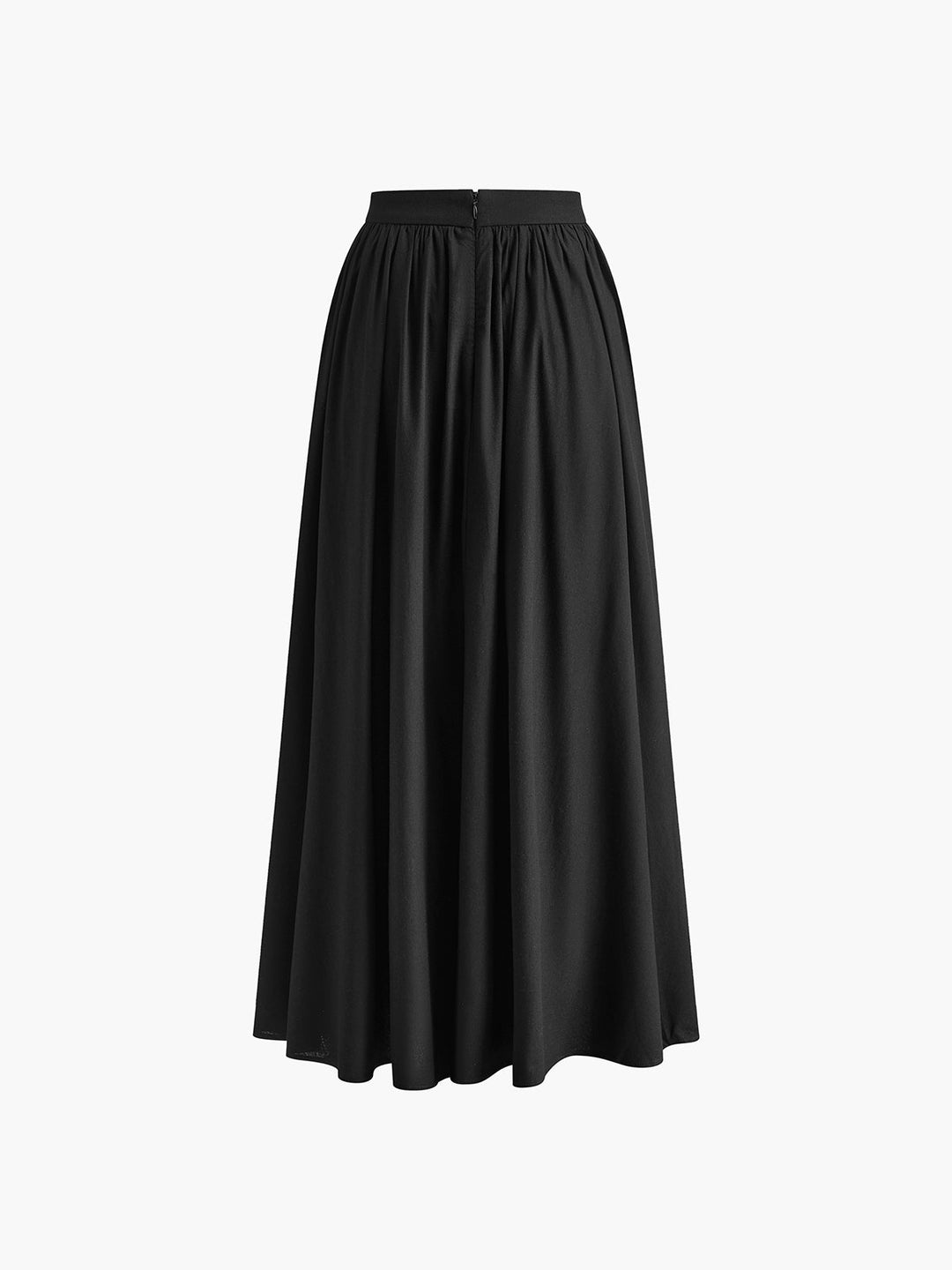 Edwina | Elegante High Waist Pleated Maxi Gonna
