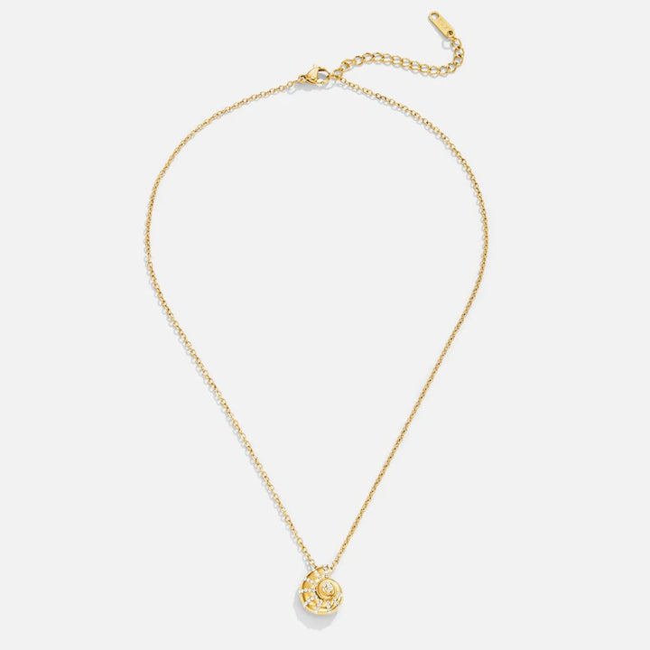 Collana con Ciondolo in Conchiglia in Cristallo