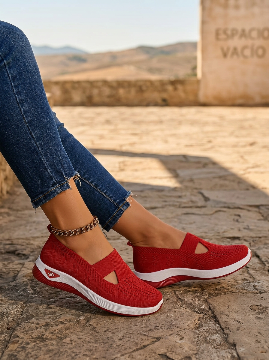 Marli | Supportive Rosso Non Slip Orthopedic Comfort Sandali