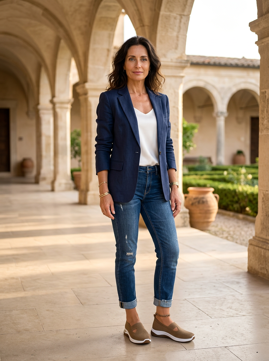 Amberley | Supportive Marrone Non Slip Orthopedic Comfort Sandali