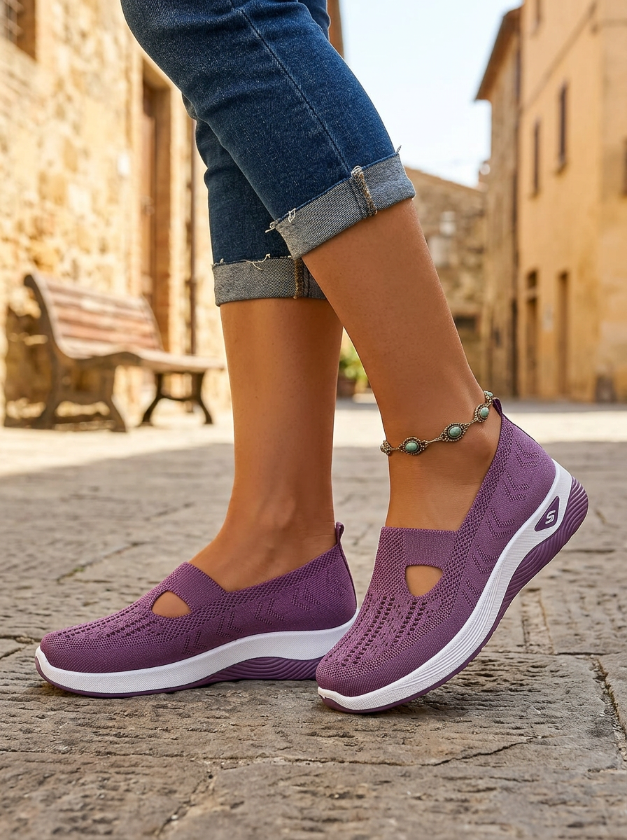 Bindi | Supportive Violet Non Slip Orthopedic Comfort Sandali