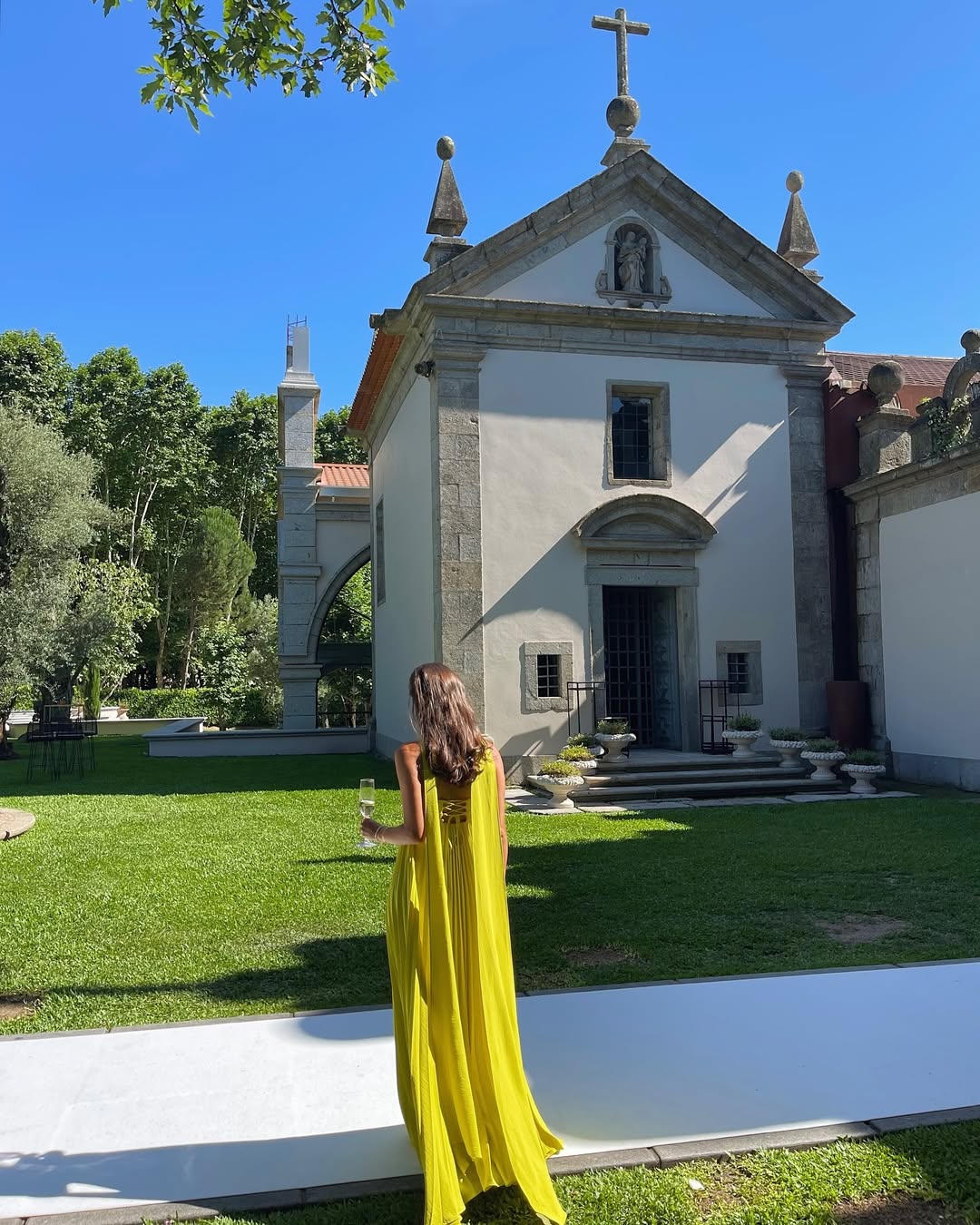 Makayla | Abito Maxi Plissettato Senza Spalline