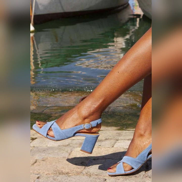 Shelly | Semplice Blu Estate Sandali