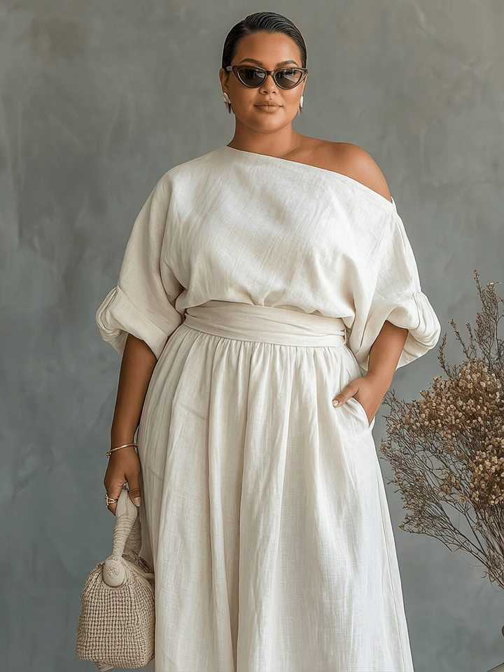 Mila | 2-Piece Sconto-the-Shoulder Completo