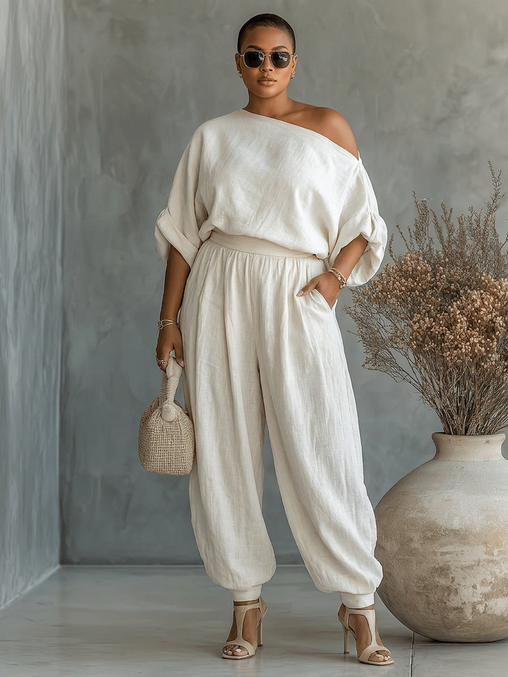 Mila | 2-Piece Sconto-the-Shoulder Completo