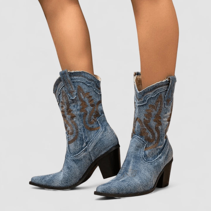 Selena | Orthopedic Denim Ankle Stivali