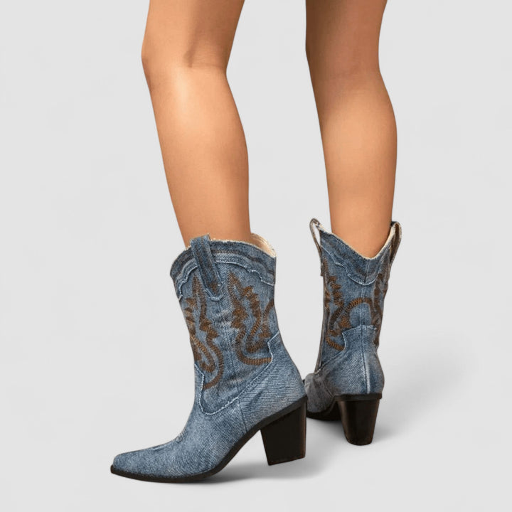 Selena | Orthopedic Denim Ankle Stivali