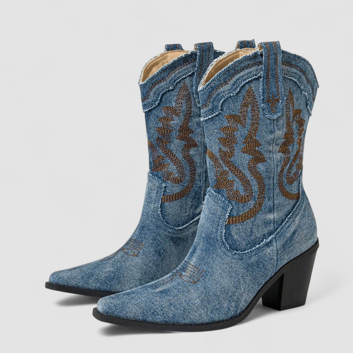 Selena | Orthopedic Denim Ankle Stivali