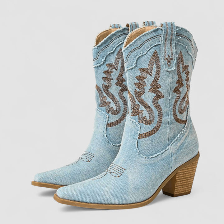 Selena | Orthopedic Denim Ankle Stivali