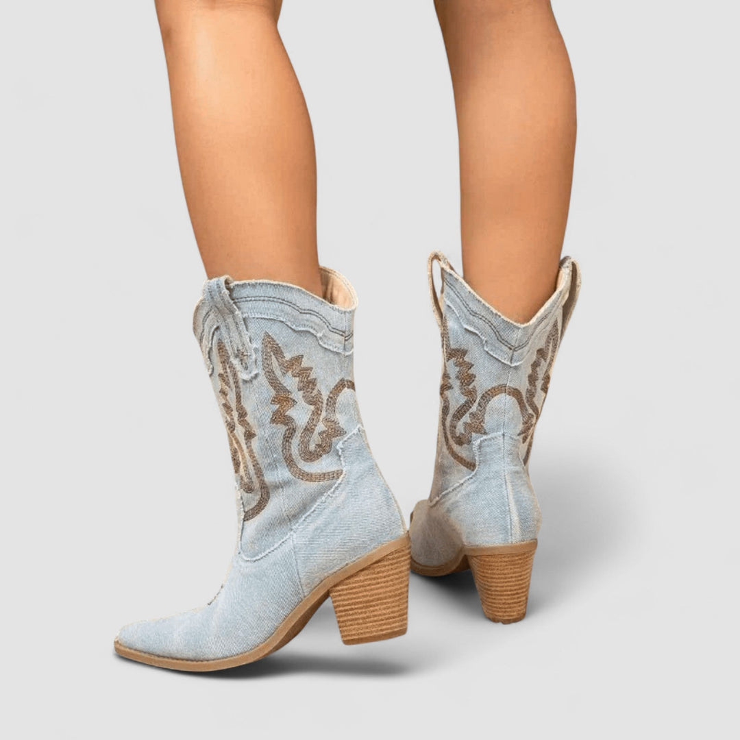 Selena | Orthopedic Denim Ankle Stivali