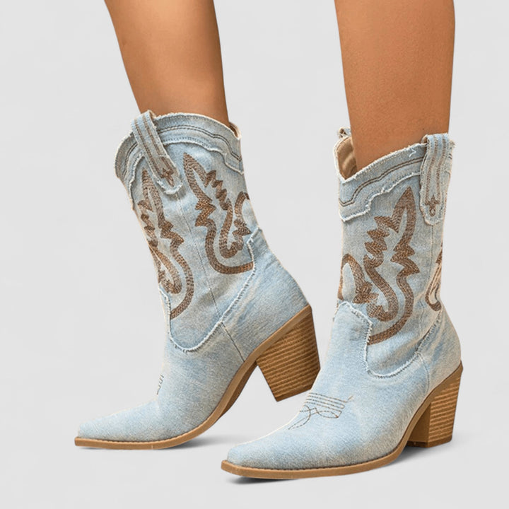 Selena | Orthopedic Denim Ankle Stivali