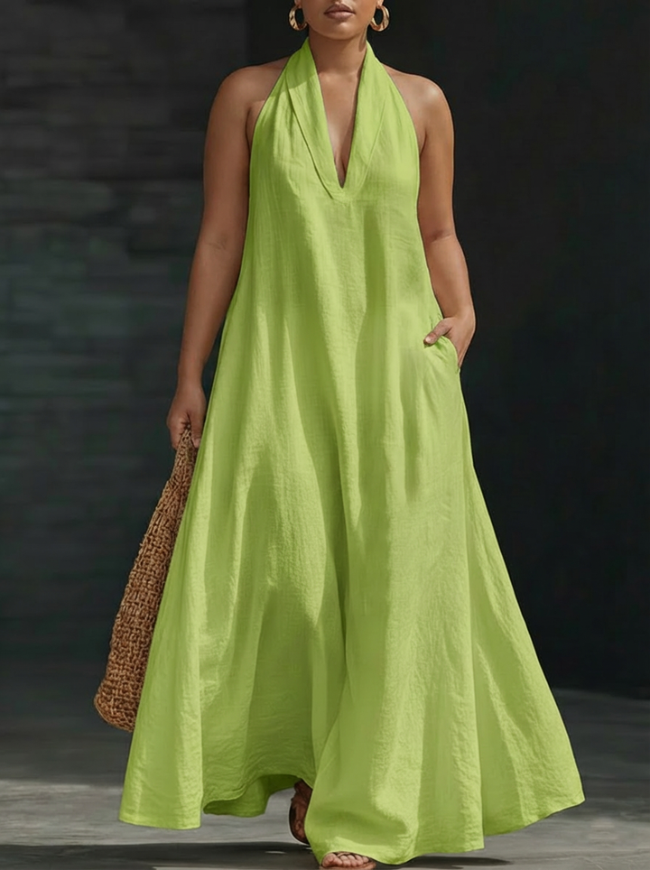 Aveline | Maxi Abito con Collo Halter