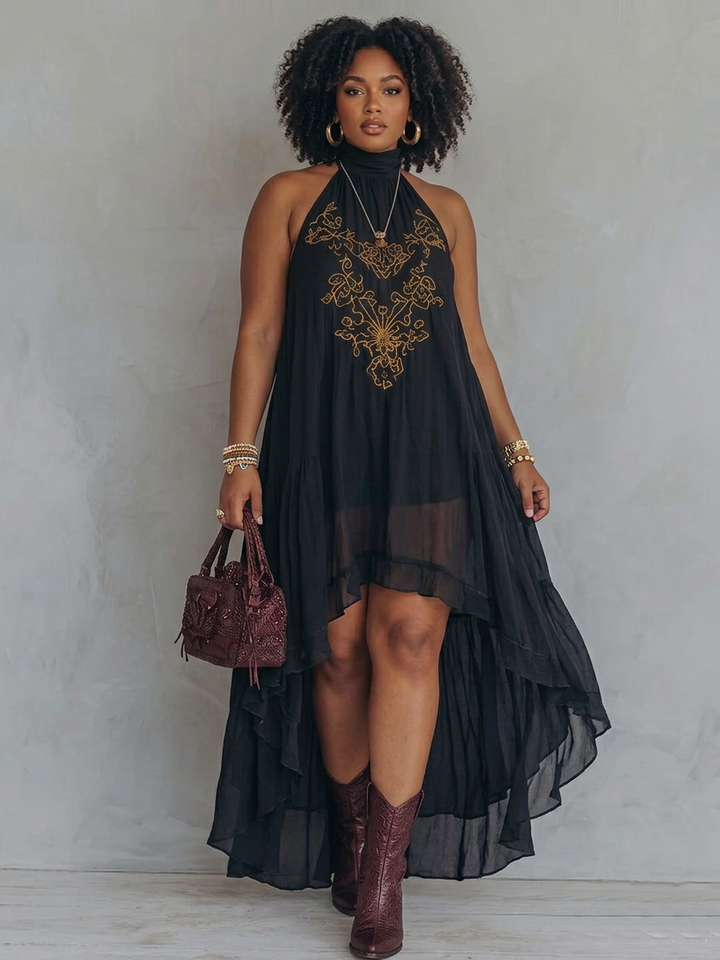 Zahara | Maxi Abito Ricamato
