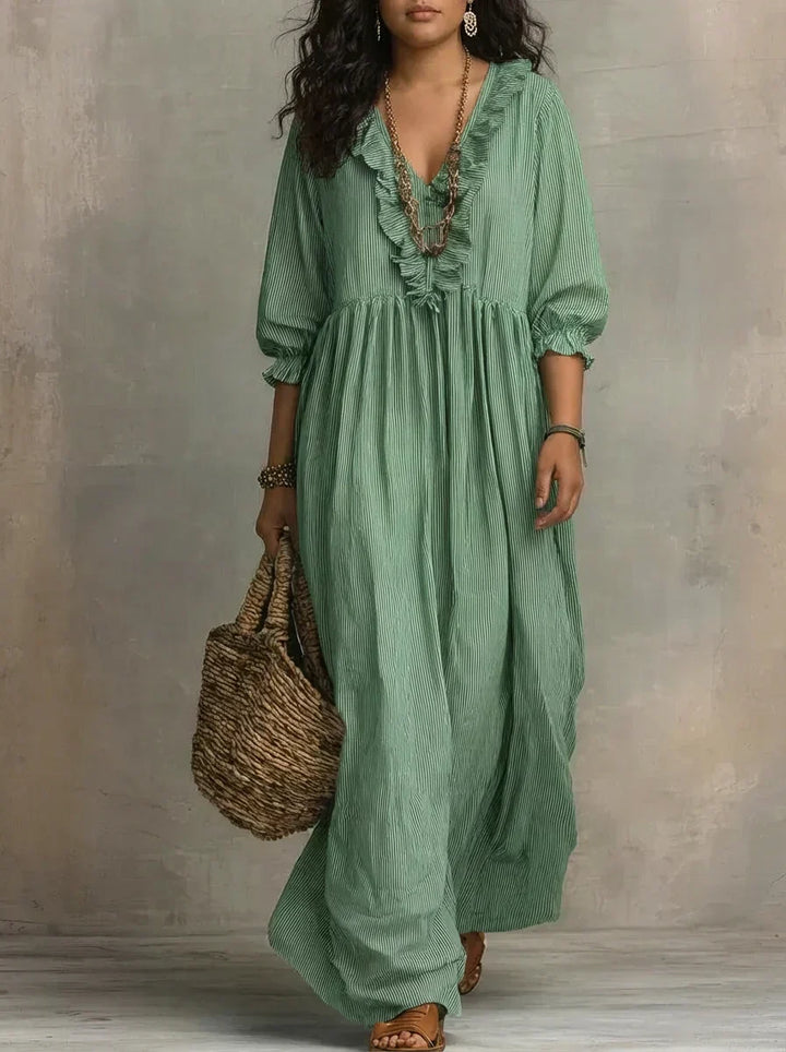 Elowen | Maxi Abito Boho Maniche Lunghe