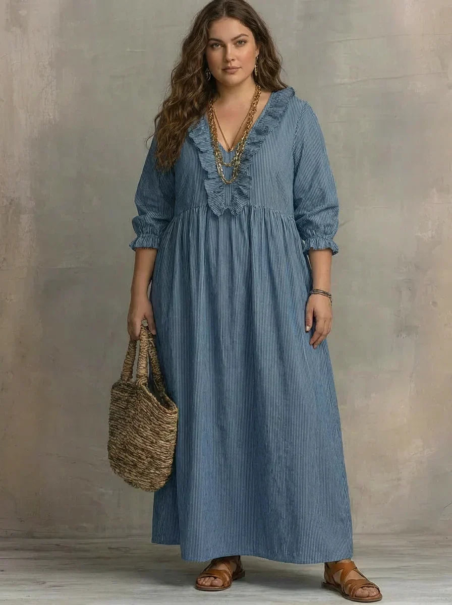 Elowen | Maxi Abito Boho Maniche Lunghe