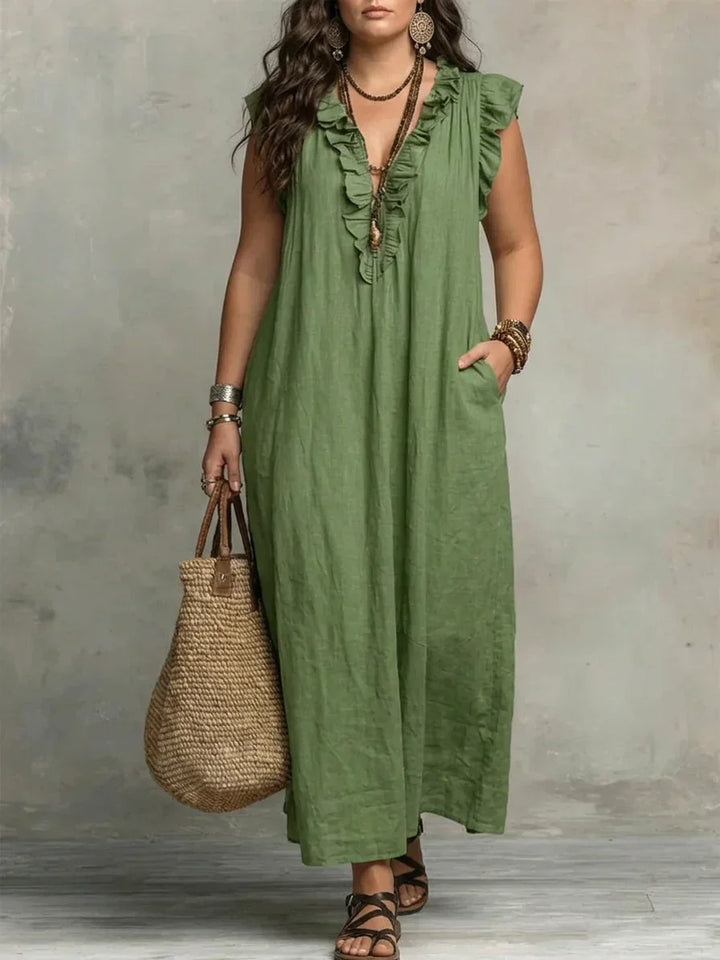 Sienna | Maxi Abito Boho con Balze