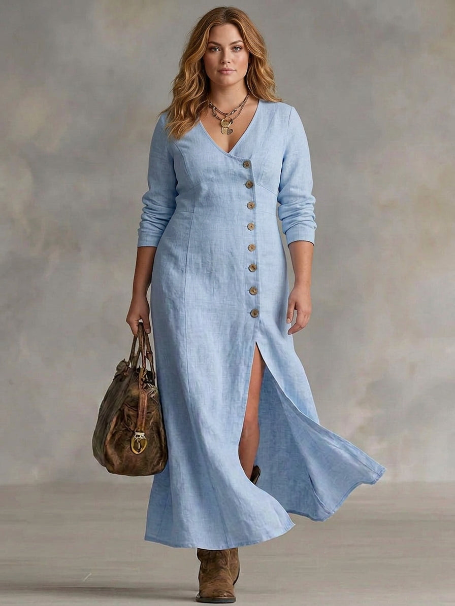 Eleri | Maxi Abito con Bottoni