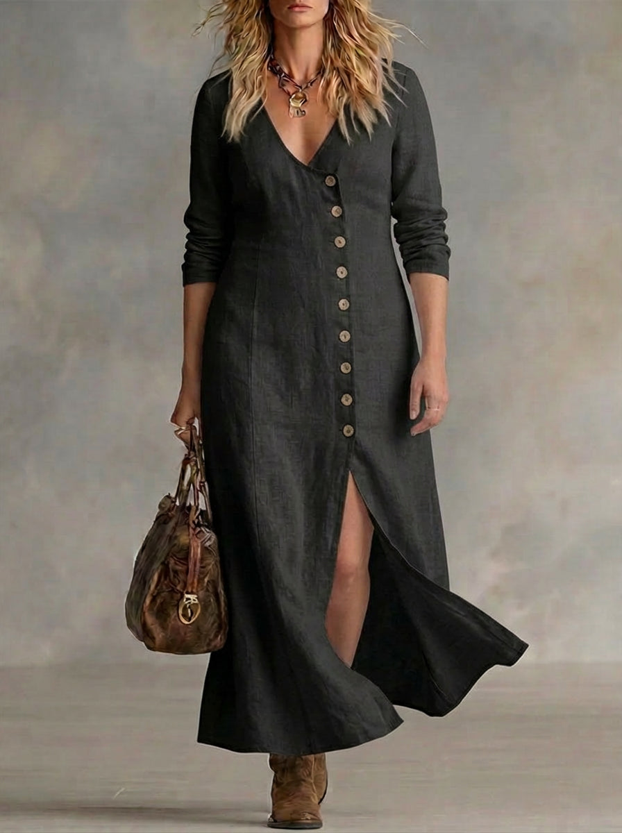 Eleri | Maxi Abito con Bottoni