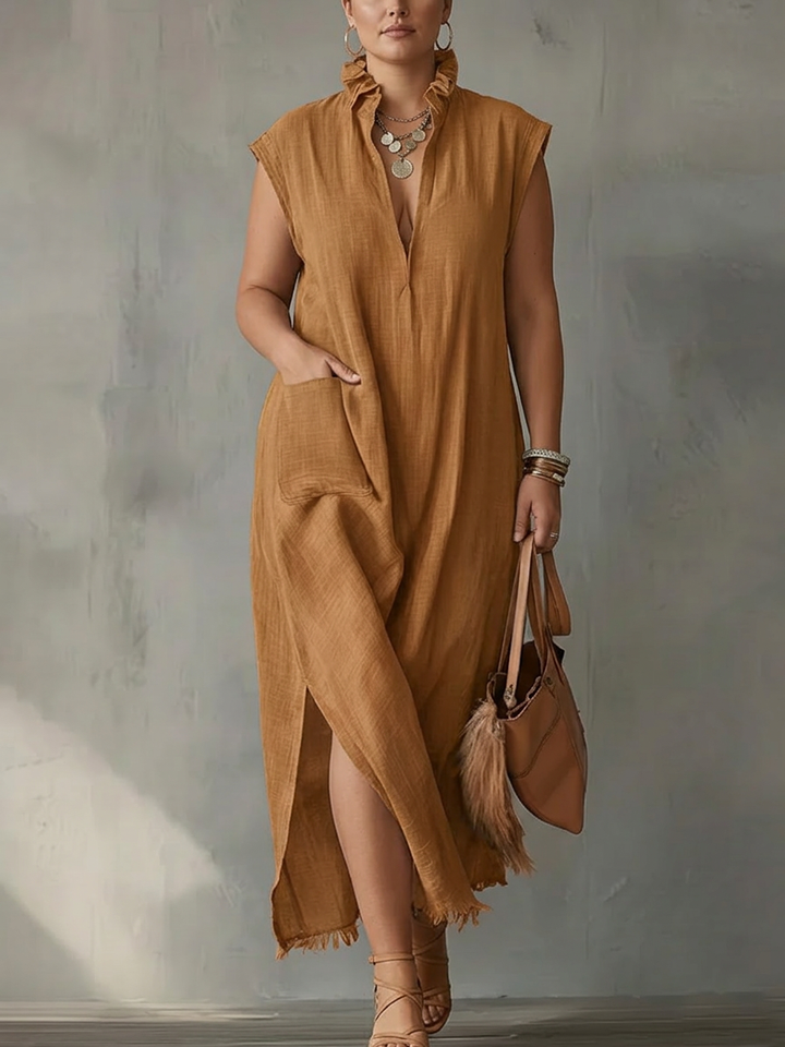 Elara | Maxi Abito Primaverile con Balze