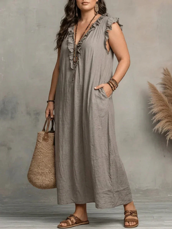 Sienna | Maxi Abito Boho con Balze