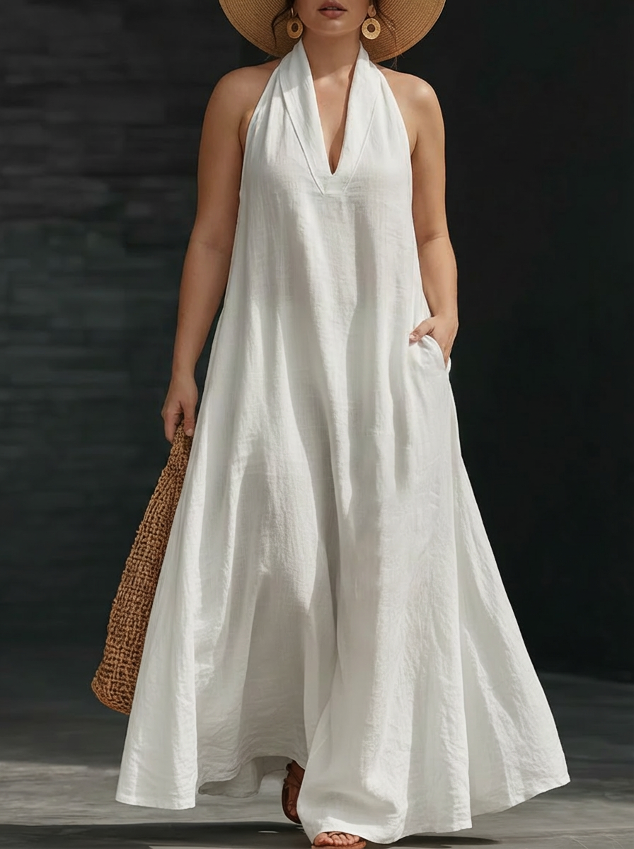 Aveline | Maxi Abito con Collo Halter