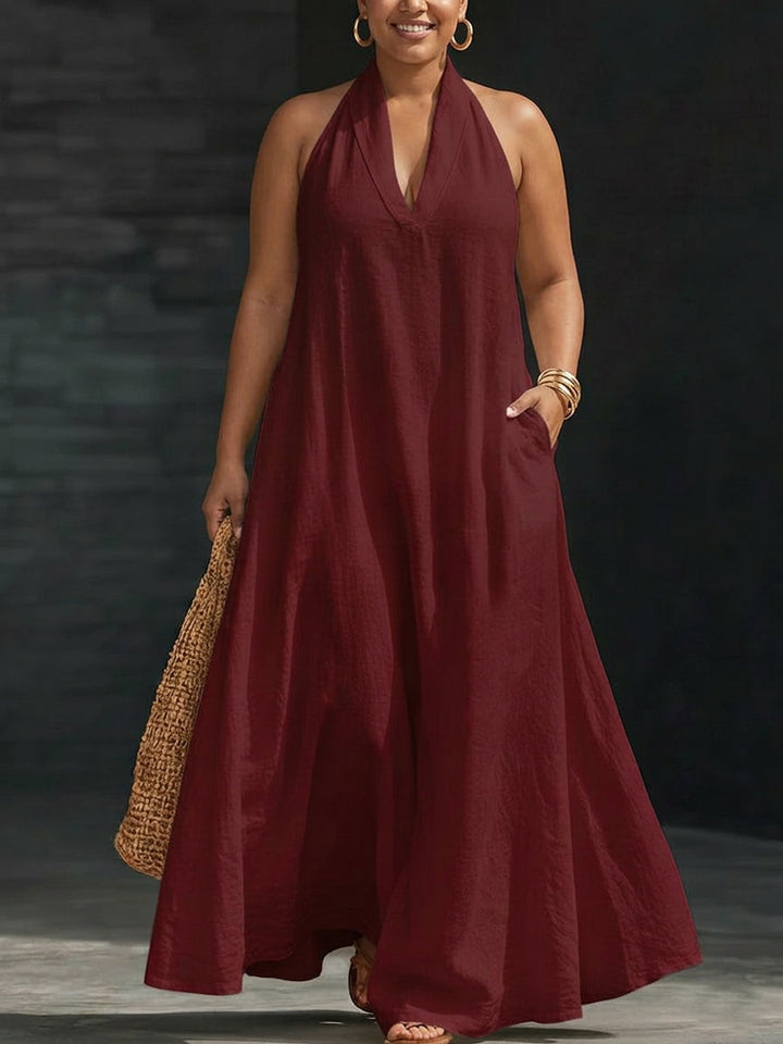 Aveline | Maxi Abito con Collo Halter