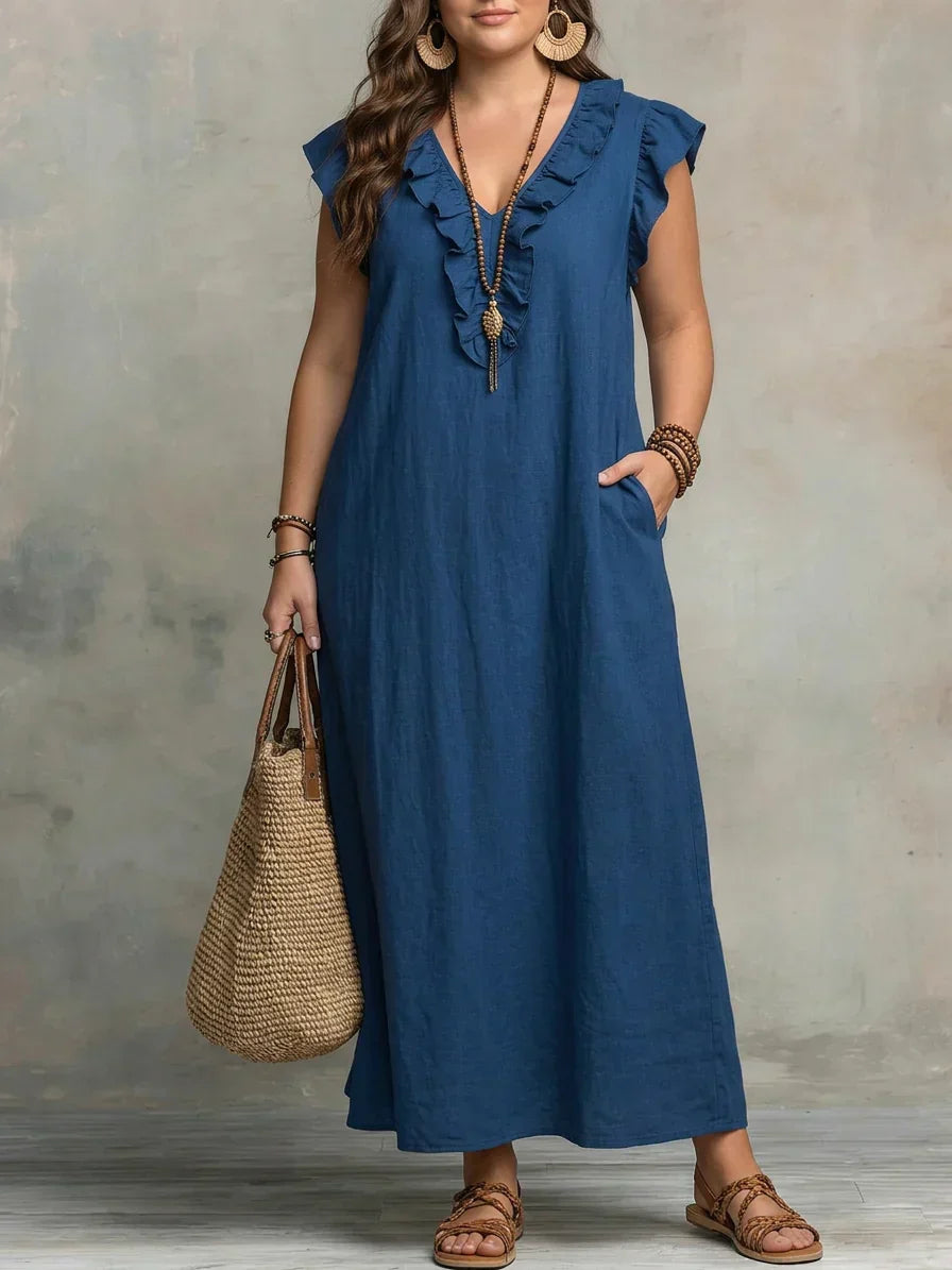 Sienna | Maxi Abito Boho con Balze