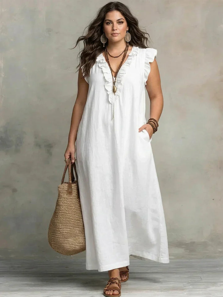 Sienna | Maxi Abito Boho con Balze