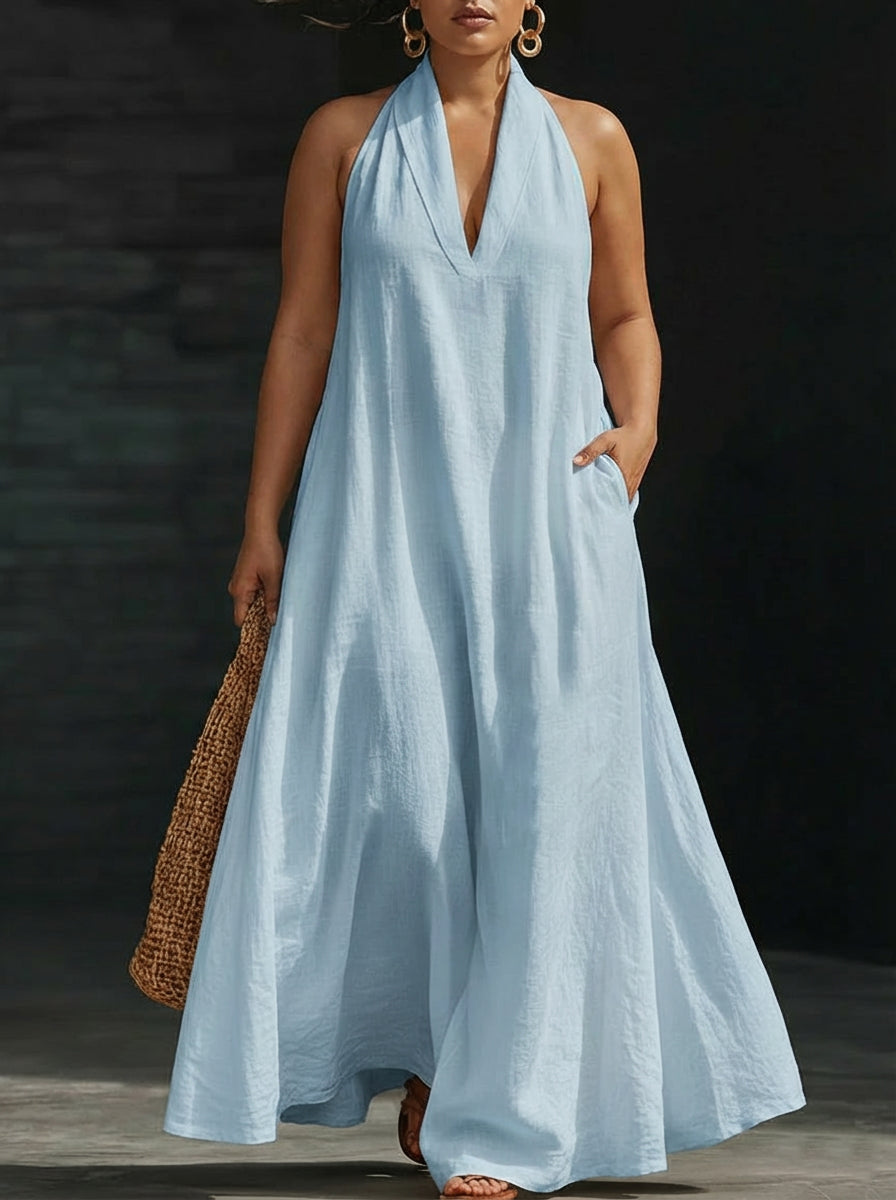 Aveline | Maxi Abito con Collo Halter