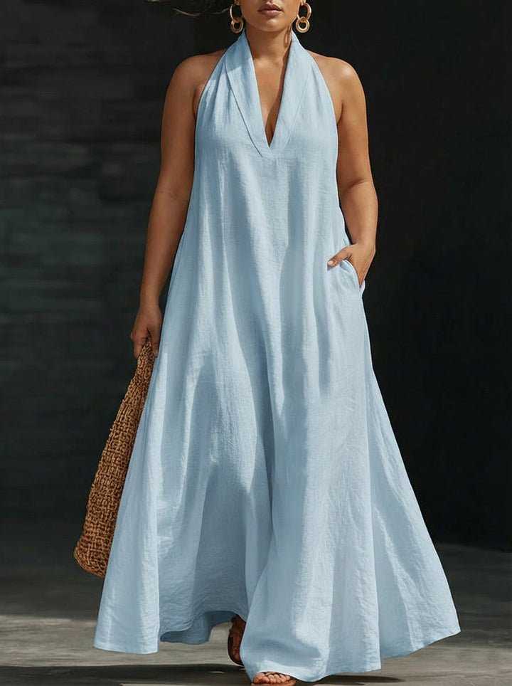 Aveline | Maxi Abito con Collo Halter