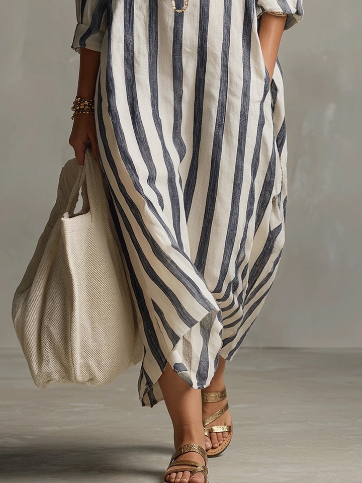 Liora | Maxi Abito Oversize a Righe