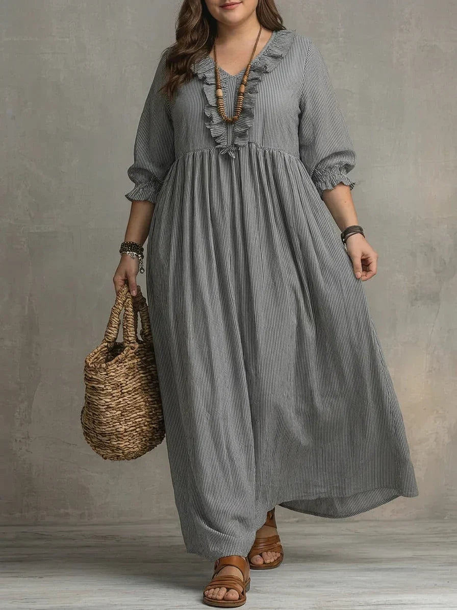 Elowen | Maxi Abito Boho Maniche Lunghe